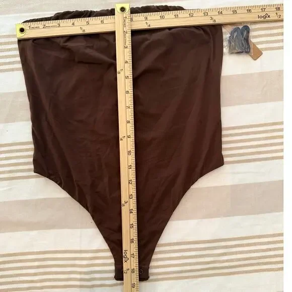 Skims NWT | Cocoa Fits Everybody strapless stretch-jersey bodysuit | size XL - Picture 3 of 6